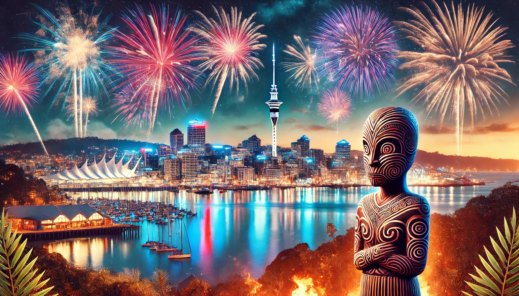 Auckland Ushers in 2025 with Dazzling Fireworks and Indigenous Tributes